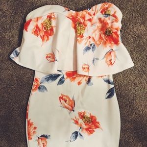 White floral dress